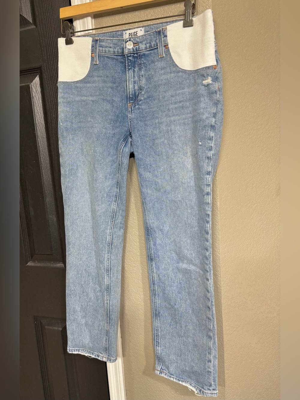 PAIGE Noella Straight Maternity Jeans 27 - Picture 8 of 15